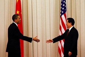 Barack Obama si presedintele Chinei, Hu Jintao