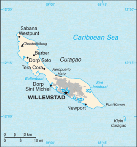 Curaçao-map
