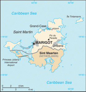 Insula Sfantul Martin-map