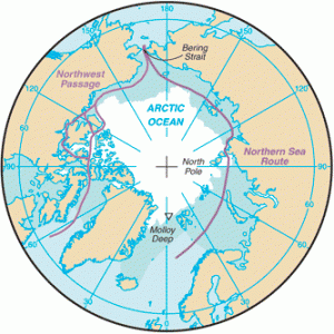 Oceanul Arctic-map