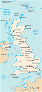 Regatul Unit al Marii Britanii si al Irlandei de Nord-map