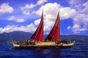 hawaii hokulea ambarcatiune canoe polinezia